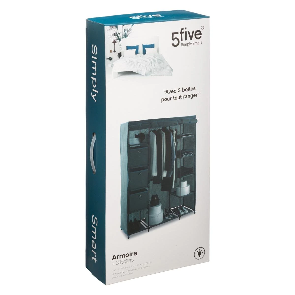 Five ARMOIRE RANGEMENT ET 3 BOITES 2 Five ARMOIRE RANGEMENT ET 3 BOITES – Image 2