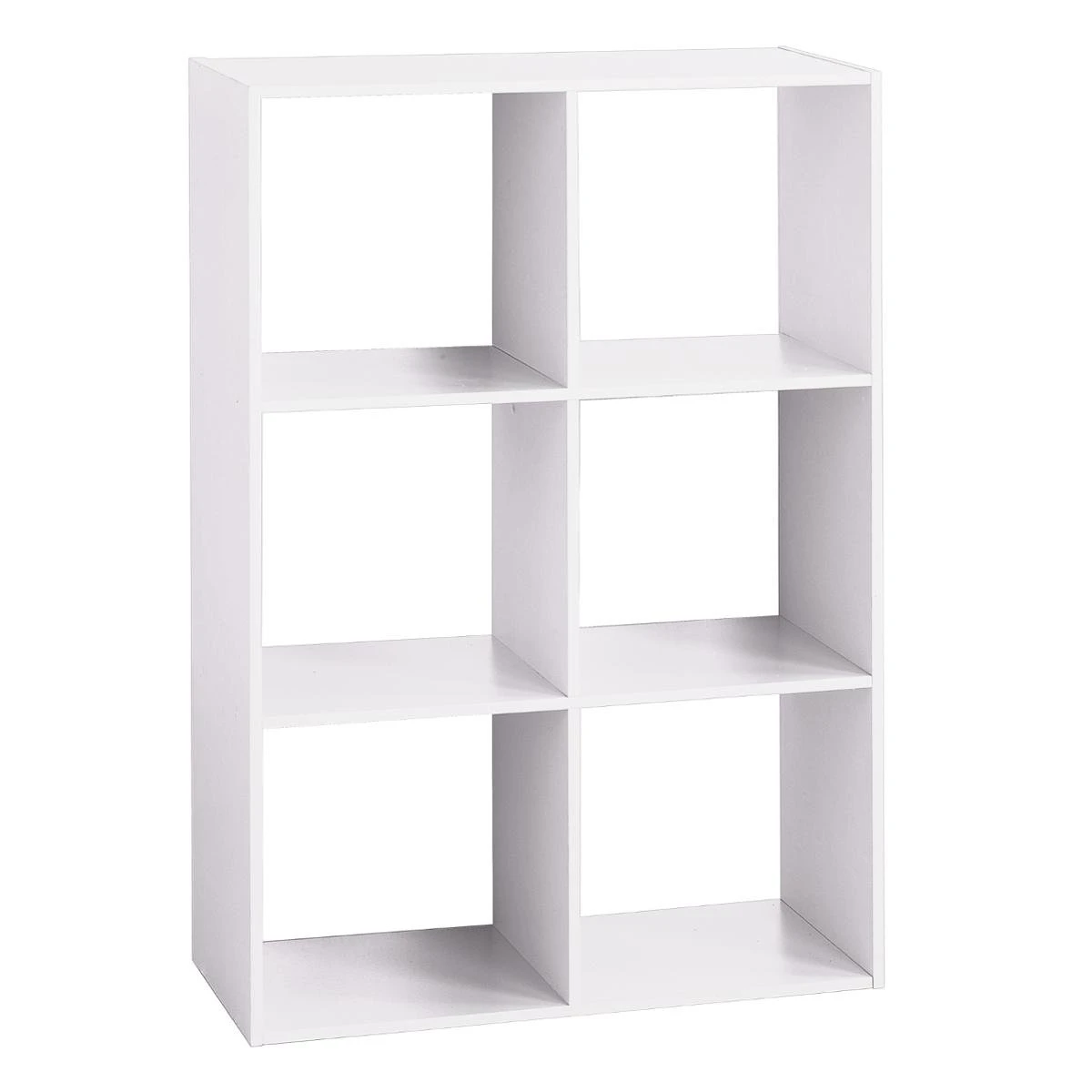 Five ETAGERE BOIS 6 CASES MIX BLANC 1 Five ETAGERE BOIS 6 CASES MIX BLANC