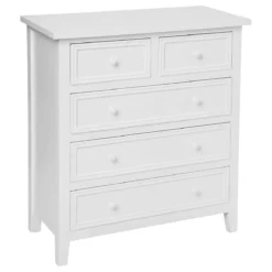 ATMOSPHERA COMMODE 5 TIROIRS BLANC CHARME