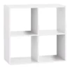 Five ETAGERE BOIS 4 CASES MIX BLANC
