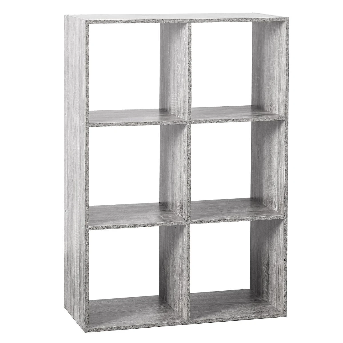 Five ETAGERE BOIS 6 CASES MIX GRIS 1 Five ETAGERE BOIS 6 CASES MIX GRIS