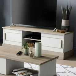 COTTAGE BANC TV 2 PORTES COULISSANTES