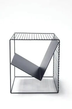 BOUT DE CANAPE NOIR D.40X35X45CM