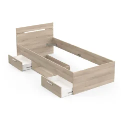 MICHIGAN LIT 90X200CM 2 TIROIRS 1 NICHE -ATMOSPHERA Shop 3d9be4db58f8045faaa7a285de2d3c812e2d1bda 2202000934 3