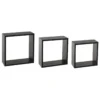 Five ETAGERE MURALE CUBE NOIR L 3 TAILLES