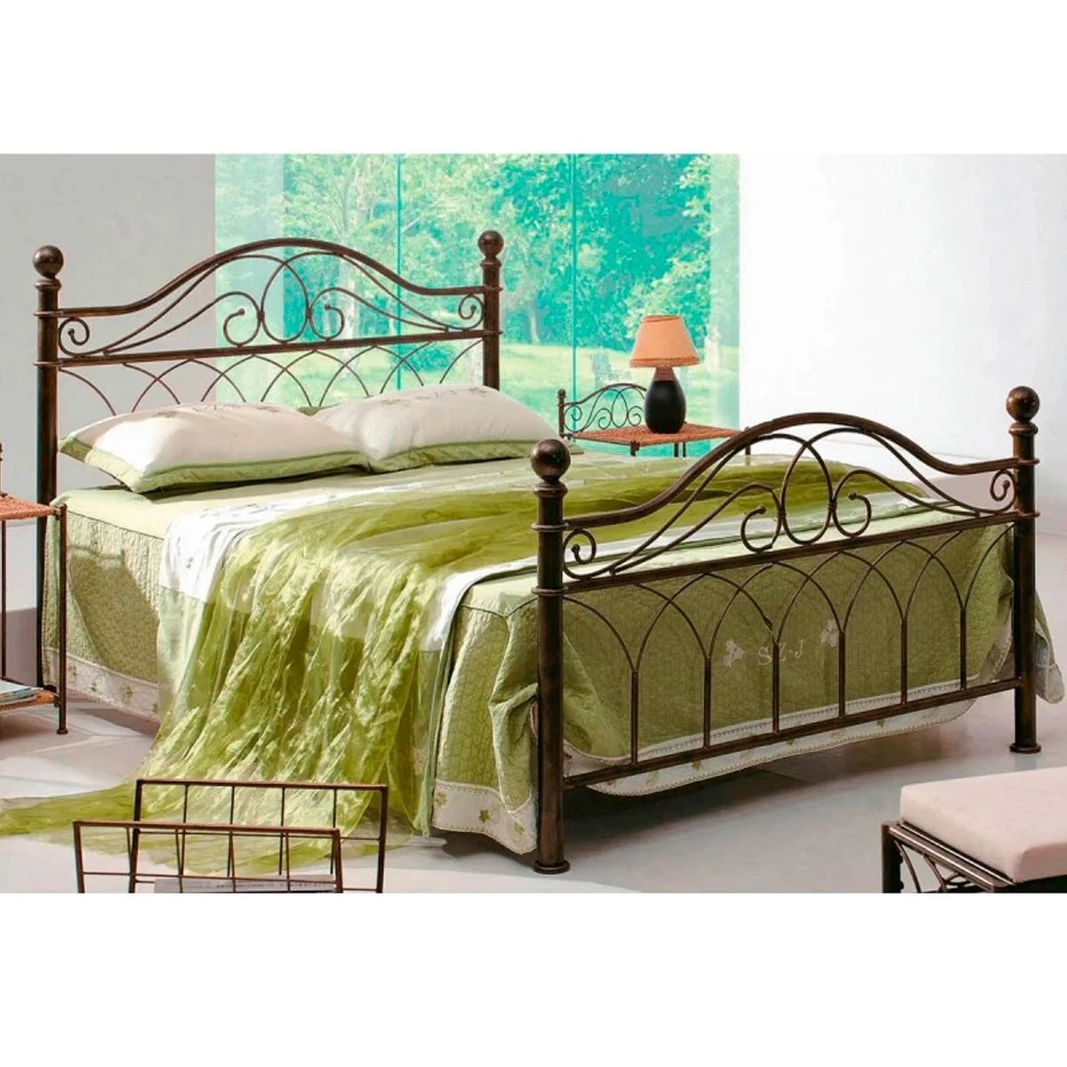 CHAMBORD LIT ANTIC BRASS 160X200CM 2 CHAMBORD LIT ANTIC BRASS 160X200CM – Image 2