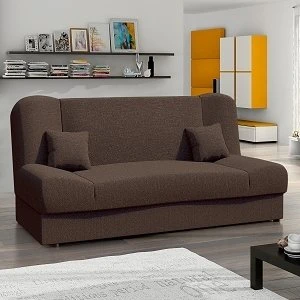 JONAS CANAPE CONVERTIBLE 3 PLACES MARRON 1 JONAS CANAPE CONVERTIBLE 3 PLACES MARRON