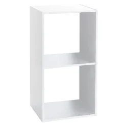 Five ETAGERE BOIS 2 CASES MIX BLANC