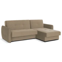 CORALIE CANAPE ANGLE DROIT CONVERTIBLE BEIGE