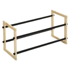 Five RANGE CHAUSSURES METAL BOIS EXTENSIBLE 12 PAIRES