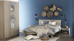 PRICY 3 ARMOIRE 3PO 1MIROIR CHENE SHANNON