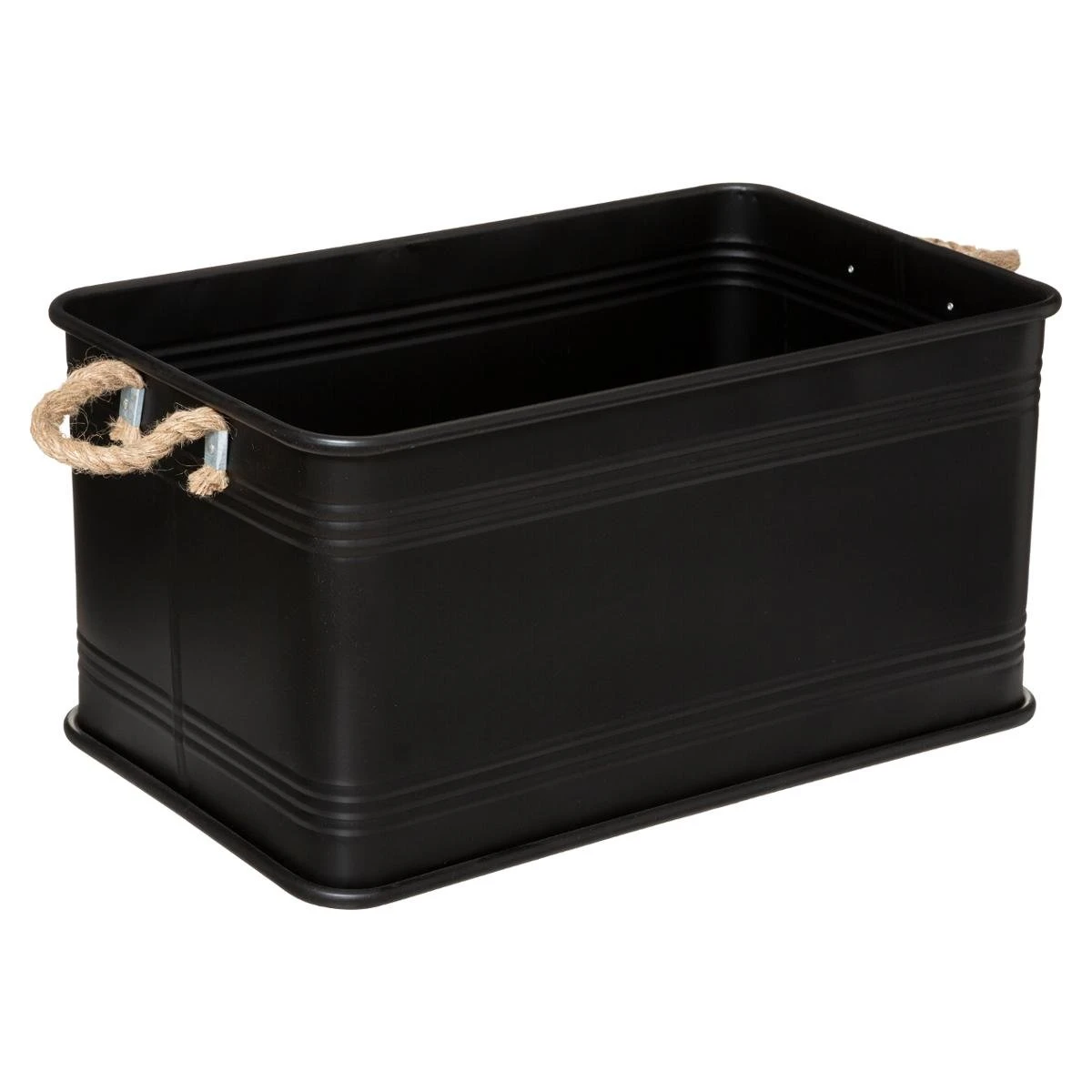 ATMOSPHERA MALLE METAL BOIS NOIR CUBA D.60.1X37.8X33.1CM 2 ATMOSPHERA MALLE METAL BOIS NOIR CUBA D.60.1X37.8X33.1CM – Image 2