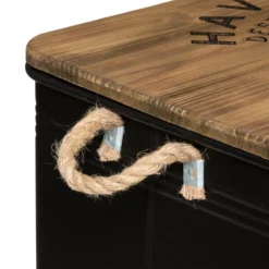 ATMOSPHERA MALLE METAL BOIS NOIR CUBA D.60.1X37.8X33.1CM 9 ATMOSPHERA MALLE METAL BOIS NOIR CUBA D.60.1X37.8X33.1CM -ATMOSPHERA Shop 6082a69d634f2 178716 D8