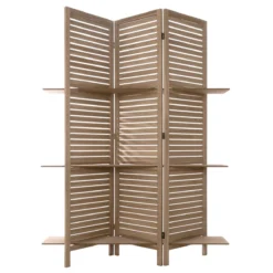 ATMOSPHERA PARAVENT 3 ETAGERES BOIS