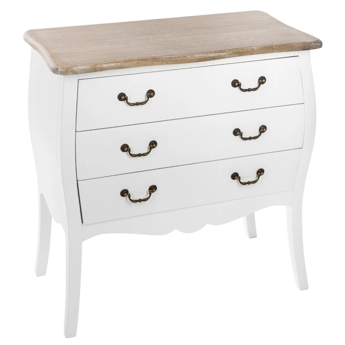 ATMOSPHERA COMMODE 3 TIROIRS BLANC CHRYSA 1 ATMOSPHERA COMMODE 3 TIROIRS BLANC CHRYSA