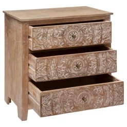 ATMOSPHERA COMMODE 3 TIROIRS SHIREL D.80X40X80CM -ATMOSPHERA Shop 6082bdd34fb43 166727 D3