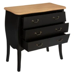 ATMOSPHERA COMMODE 3 TIROIRS NOIR CHRYSA -ATMOSPHERA Shop 6082beaee0784 157063B D2
