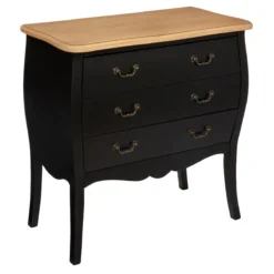 ATMOSPHERA COMMODE 3 TIROIRS NOIR CHRYSA