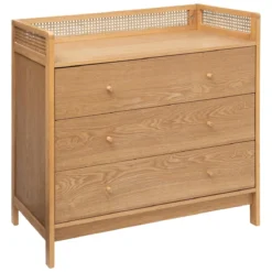 ATMOSPHERA COMMODE 3 TIROIRS CANNAGE ARTY D.90X45X90CM