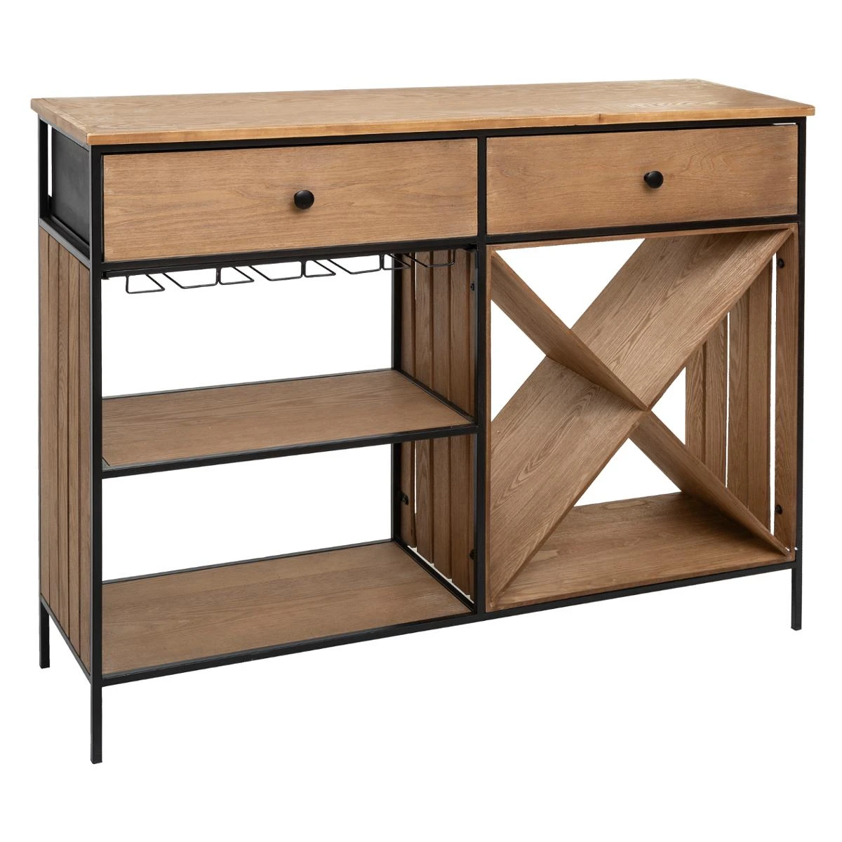 ATMOSPHERA BUFFET PORTE BOUTEILLE BAKOS D.118X32X94CM 1 ATMOSPHERA BUFFET PORTE BOUTEILLE BAKOS D.118X32X94CM