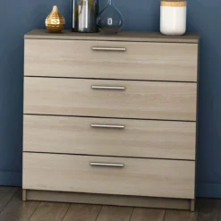 PRICY 2 COMMODE 4TIROIRS CHENE SHANNON