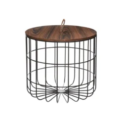 TABLE CAFE BEN NOIR D.48X43.5CM