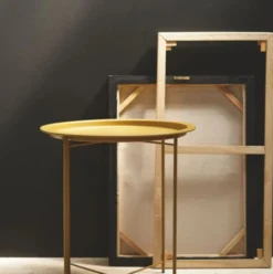 TABLE APPOINT METAL BRONZE 47X47X51CM