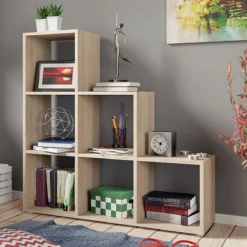 TRIO BIBLIOTHEQUE 3 NIVEAUX NATUREL