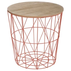 ATMOSPHERA TABLE CAFE METAL TERRACOTTA KUMI