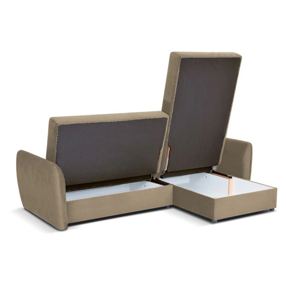 CORALIE CANAPE ANGLE DROIT CONVERTIBLE BEIGE 4 CORALIE CANAPE ANGLE DROIT CONVERTIBLE BEIGE – Image 4