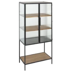 ATMOSPHERA VITRINE BIBLIOTHEQUE 2 PORTES BAKOS