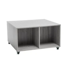 Five TABLE BASSE 4 CASES MIX GRIS