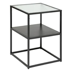 TABLE APPOINT VERRE ALDIR D.40X55CM