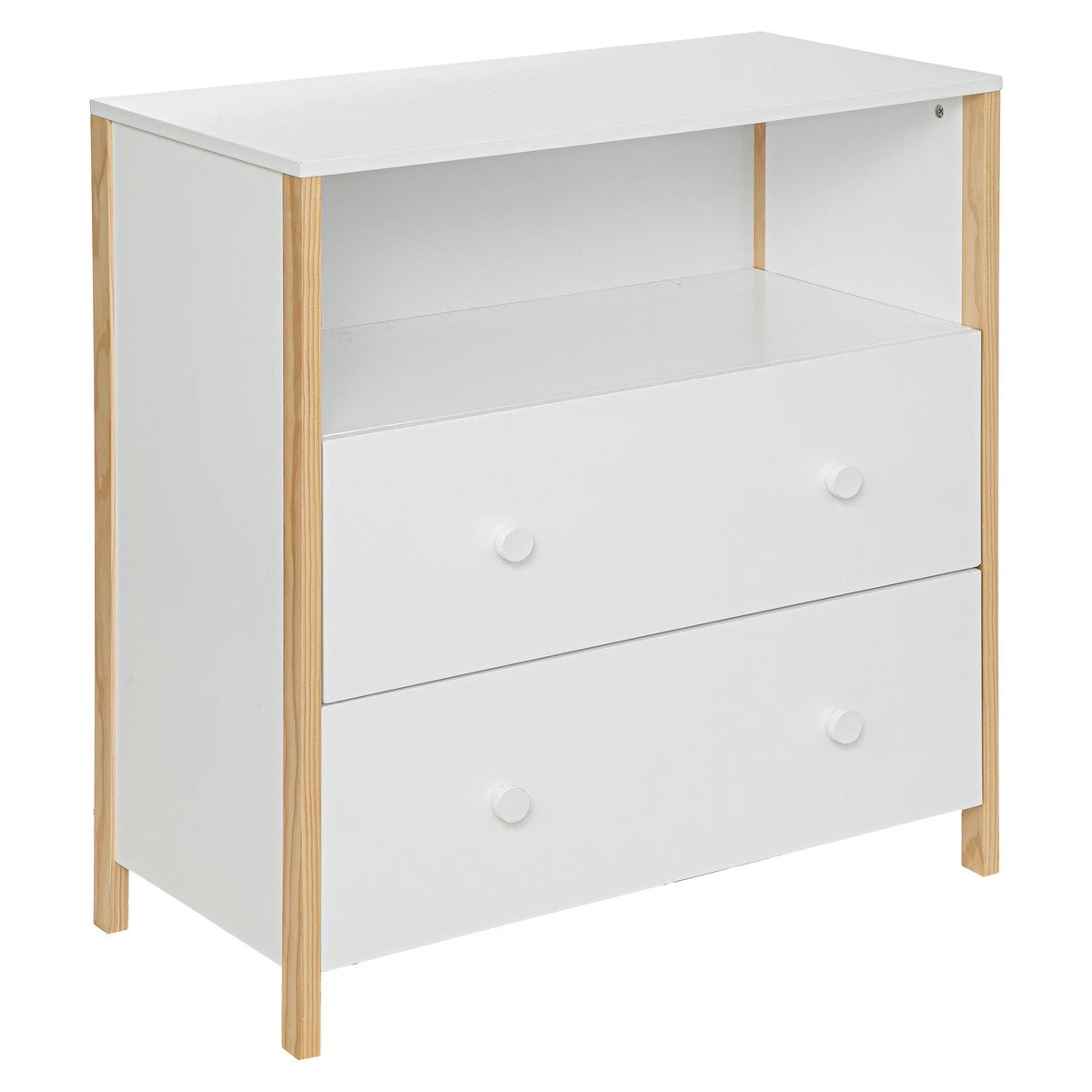 COMMODE KIMA BLANC BOIS 1 COMMODE KIMA BLANC BOIS