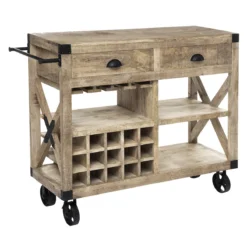 ATMOSPHERA MEUBLE BAR 2 TIROIRS SILAS