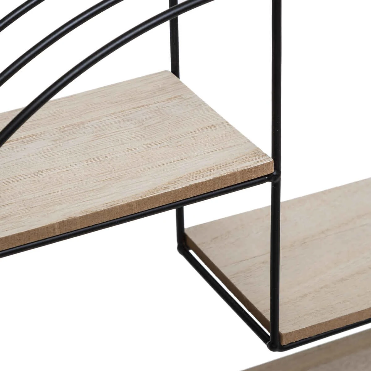 ATMOSPHERA ETAGERE MURALE BOIS METAL ROND NOIR D.39X10.3X36CM 2 ATMOSPHERA ETAGERE MURALE BOIS METAL ROND NOIR D.39X10.3X36CM – Image 2