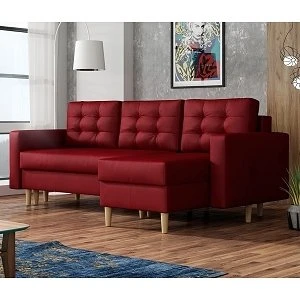 ANA CANAPE ANGLE REVERSIBLE CONVERTIBLE ROUGE 1 ANA CANAPE ANGLE REVERSIBLE CONVERTIBLE ROUGE