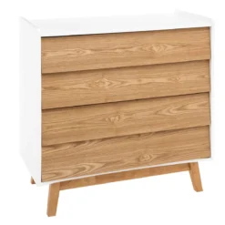 ATMOSPHERA COMMODE 4 TIROIRS ELVA BLANC
