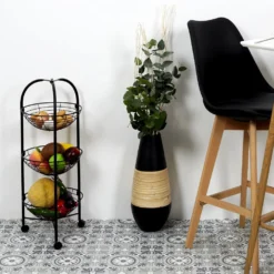 DESSERTE 3 NIVEAUX RONDE NOIRE 5 DESSERTE 3 NIVEAUX RONDE NOIRE -ATMOSPHERA Shop c33a5093f13df69ee2d6237e97621bf6dec61ad2 2102000175 6