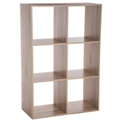 Five ETAGERE BOIS 6 CASES MIX NATUREL