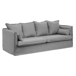 CANAPE CONVERTIBLE 3 PLACES ODILON GRIS CLAIR