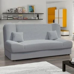 JONAS CANAPE CONVERTIBLE 3 PLACES GRIS PERLE