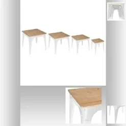 TABLE APPOINT TOROF NOIR D.25X25X31.5CM