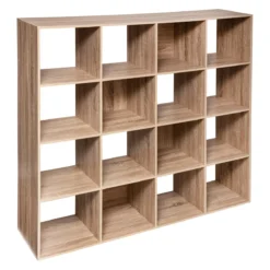 Five ETAGERE 16 CASES MIX NATUREL