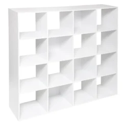 Five ETAGERE 16 CASES MIX BLANC