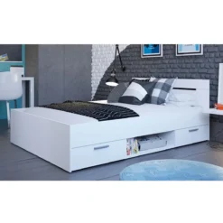 MICHIGAN LIT 140X190 BLANC PERLE