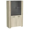 SHEFFIELD VITRINE 2PORTE VITREE 2PORTES CHENE KRONBERG SIDEW